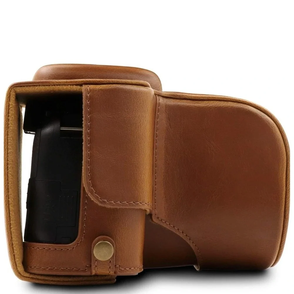 Mega Gear MG1536 Ever Ready Leather Camera Case CompatibleWith Nikon D3500-Brown